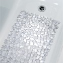 Spirella Tapis Fond de baignoire PVC RIVERSTONE 75x36cm Transparent Spirella
