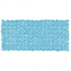 Spirella Tapis Fond de baignoire PVC RIVERSTONE 75x36cm Bleu Clair