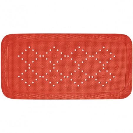 Tapis Fond de baignoire  PVC ALASKA 71x36cm Rouge Spirella Spirella