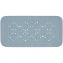 Tapis Fond de baignoire  PVC ALASKA 71x36cm Gris Clair Spirella Spirella