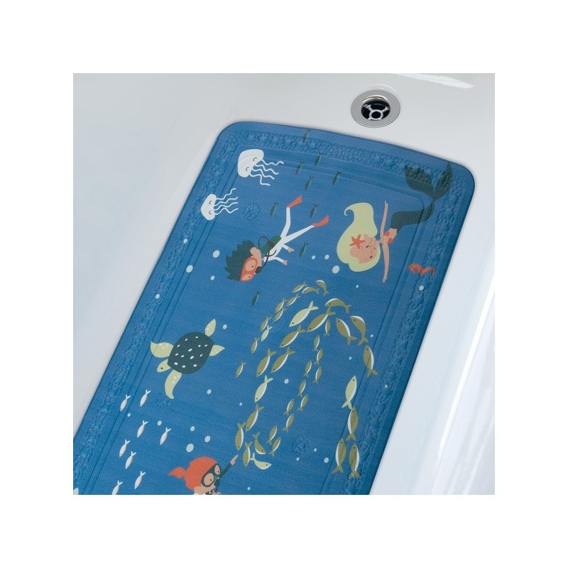 Spirella Tapis Fond de baignoire PVC SCUBA DIVER 71x36cm Multicolor Spirella