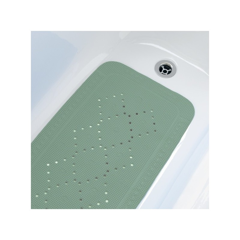 Spirella Tapis Fond de baignoire PVC ALASKA 91x36cm Vert Mousse Spirella