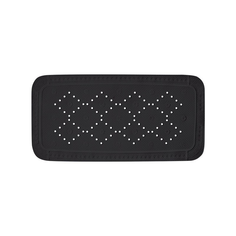 spirella Tapis de baignoire PVC ALASKA 91x36cm Noir Spirella