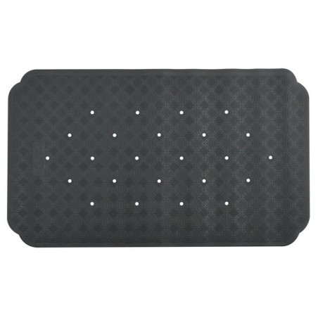 Spirella Tapis Fond de baignoire Caoutchouc RUBY 70x40cm Gris Foncé Spirella