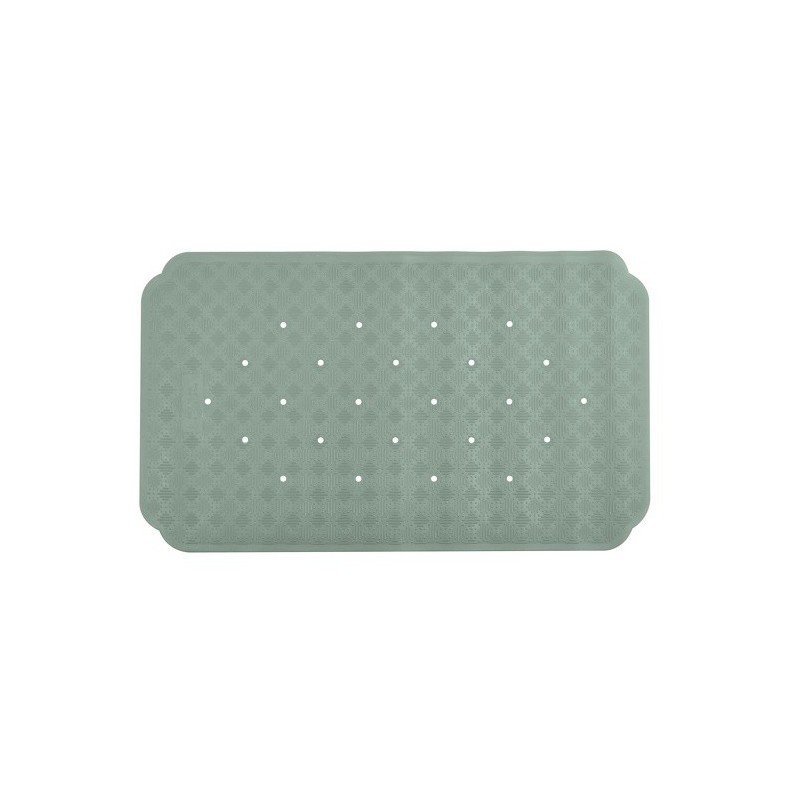 Spirella Tapis Fond de baignoire Caoutchouc RUBY 70x40cm Vert Froid Spirella