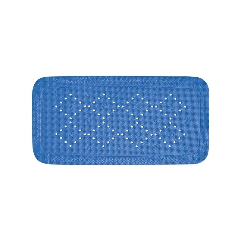 Spirella Tapis Fond de baignoire PVC ALASKA 71x36cm Bleu Electrique Spirella