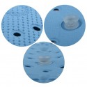 Spirella Tapis Fond de baignoire PVC ALASKA 71x36cm Bleu Bermuda Spirella