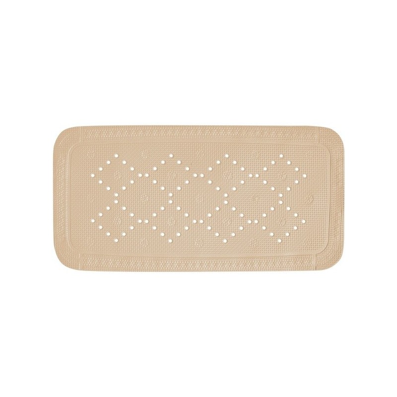 spirella Tapis Fond de baignoire PVC ALASKA 71x36cm Beige Bahamas Spirella