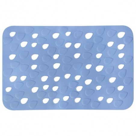 Spirella Tapis Fond de baignoire PVC DROPS 35x53cm Bleu Spirella