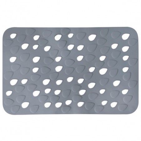 Spirella Tapis Fond de baignoire PVC DROPS 35x53cm Gris Spirella