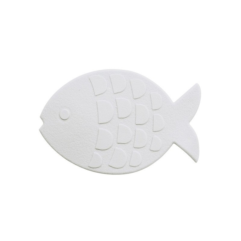 sticker figurine antidérapant de douche ou baignoir PVC GLOBEFISH x5pcs  Blanc Spirella Spirella