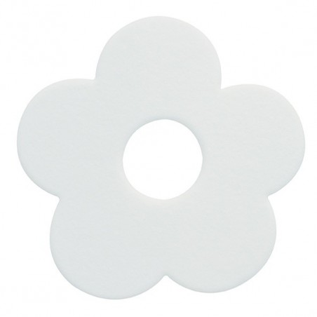 sticker figurine antidérapant de douche ou baignoire PVC FUNKY x5pcs  Blanc Spirella Spirella
