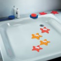 sticker figurine antidérapant de douche ou baignoire STARFY x5 pcs Rouge Spirella Spirella