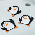 sticker figurine antidérapant de douche ou baignoire PVC PINGY x5pcs Noir & Blanc Spirella Spirella