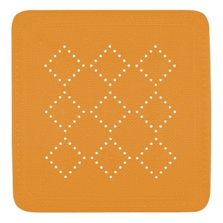 Tapis Fond de douche PVC ALASKA PVC 55x55cm Orange Spirella Spirella