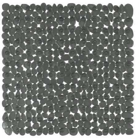 Tapis Fond de douche PVC RIVERSTONE 54x54cm Gris Fonce Spirella Spirella