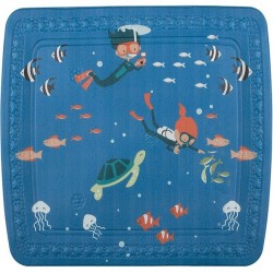 Spirella Tapis Fond de douche PVC SCUBA DIVER 55x55cm Bleu