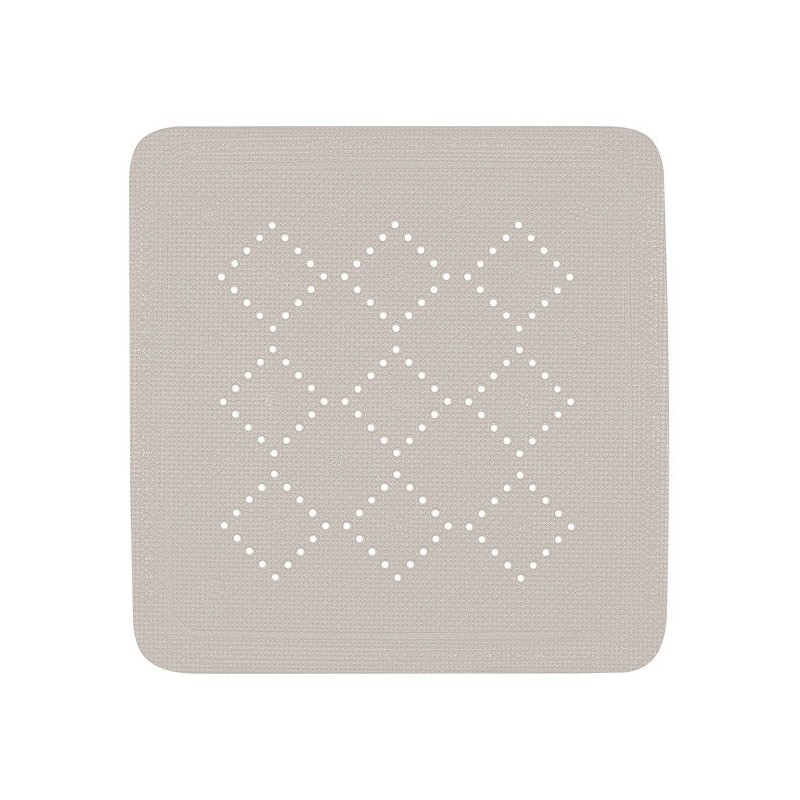Tapis Fond de douche PVC ALASKA 55x55cm Taupe Spirella Spirella