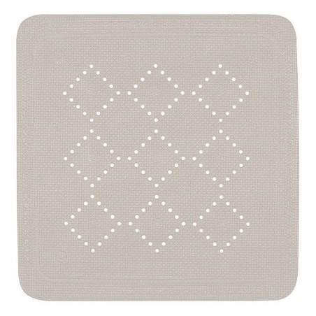 Tapis Fond de douche PVC ALASKA 55x55cm Taupe Spirella Spirella