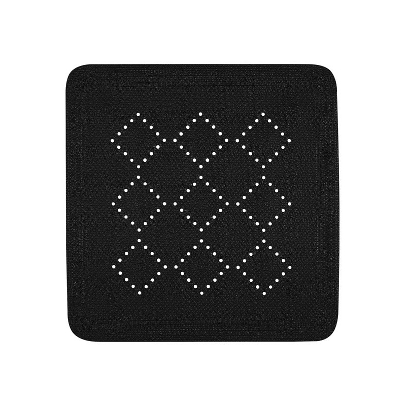 Spirella Tapis Fond de douche PVC ALASKA 55x55cm Noir Spirella