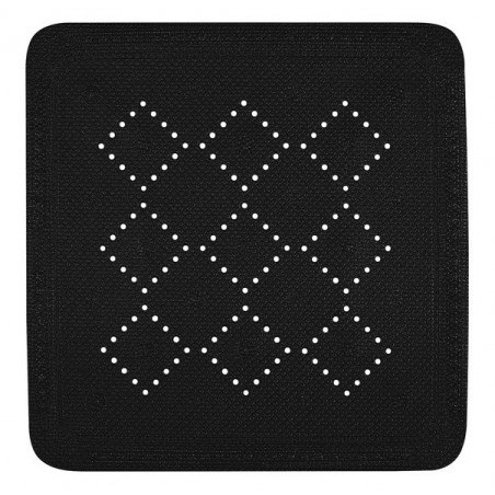 Tapis Fond de douche PVC ALASKA 55x55cm Noir Spirella Spirella
