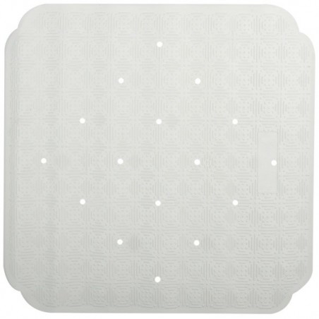 Tapis Fond de douche CAOUTCHOUC RUBY 53x53cm Blanc Spirella Spirella