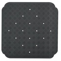 Spirella Tapis Fond de douche Caoutchouc RUBY 53x53cm Gris Foncé