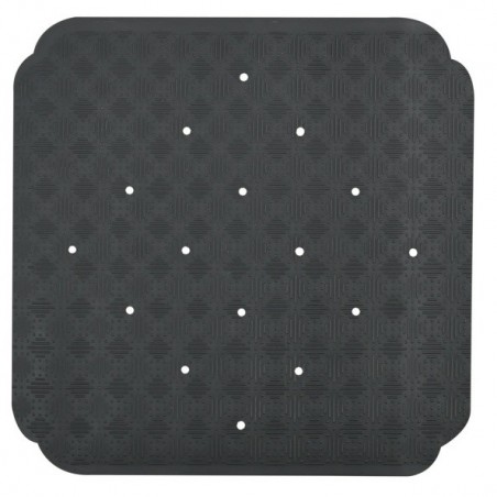 Tapis Fond de douche Caoutchouc RUBY 53x53cm Gris Foncé Spirella Spirella