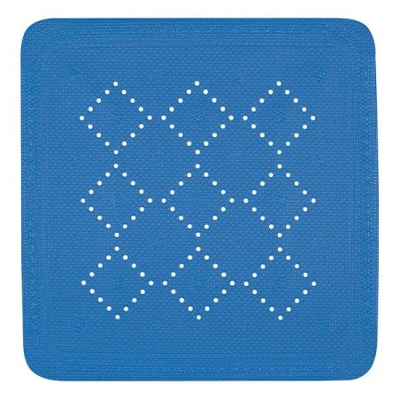 Tapis Fond de douche PVC ALASKA 55x55cm Bleu Electrique Spirella Spirella