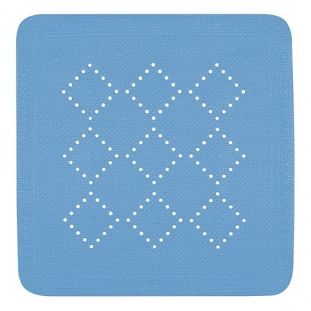Tapis Fond de douche PVC ALASKA 55x55cm Bleu Bermuda Spirella Spirella