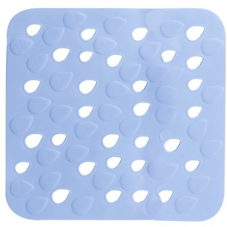 Tapis Fond de douche PVC DROPS 54x54cm Bleu Spirella Spirella