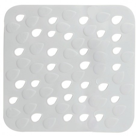 Tapis Fond de douche PVC DROPS 54x54cm Gris Spirella Spirella