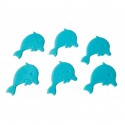 Spirella sticker figurine antidérapant de douche ou baignoire PVC  DAUPHINS x6pcs vert Spirella