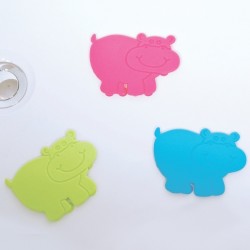 Spirella sticker figurine antidérapant de douche ou baignoire PVC HIPPO x6pcs Multicolor