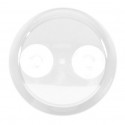 Miroir Rond Grossissant X 3 Avec Ventouse PP Blanc MSV MSV