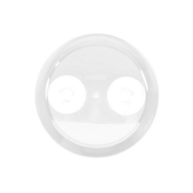 Miroir Rond Grossissant X 3 Avec Ventouse PP Blanc MSV MSV