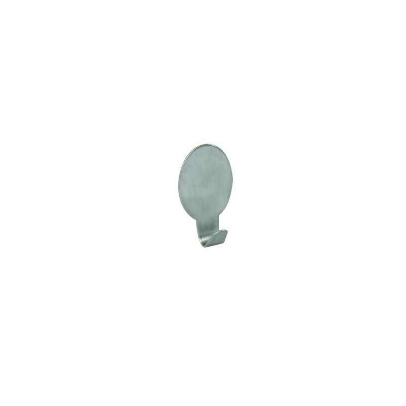 MSV Set of 6 stainless steel wall adhesive hooks MSV