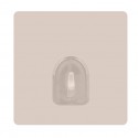 MSV Set mit 2 repositionierbaren selbstklebenden Wandhaken Beige MSV