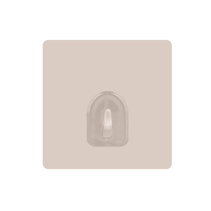 Lot de 2 Crochets adhésifs mural repositionnables Beige MSV MSV