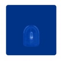 MSV Set of 2 Repositionable Adhesive Wall Hooks Navy Blue MSV