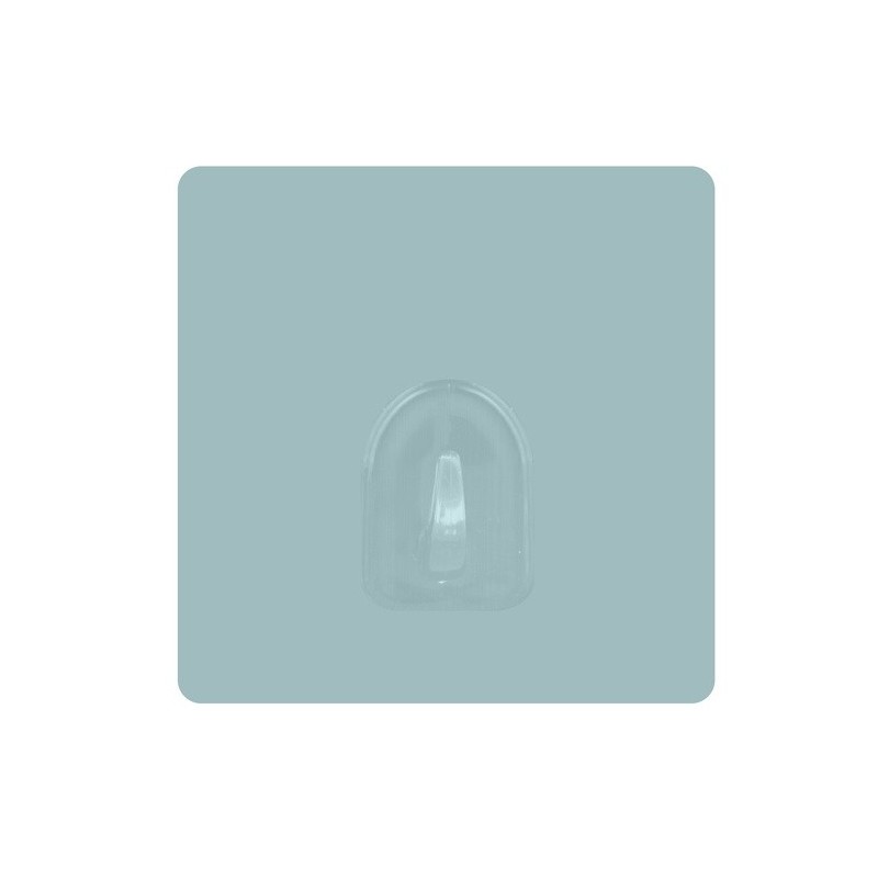 MSV Juego de 2 ganchos de pared adhesivos reposicionables gris claro MSV