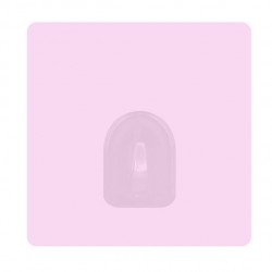 MSV Set of 2 Pastel Pink Repositionable Adhesive Wall Hooks