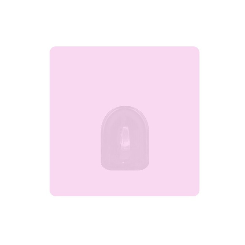 MSV Set mit 2 repositionierbaren selbstklebenden Wandhaken in Pastellrosa MSV