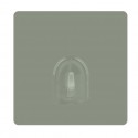 MSV Juego de 2 ganchos de pared adhesivos reposicionables color topo MSV