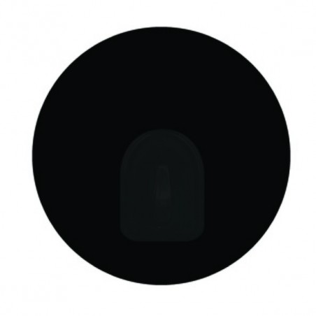 Lot de 2 Crochets rond mural repositionnables Noir MSV MSV