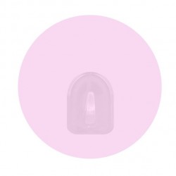 MSV Set of 2 Pastel Pink Repositionable Round Wall Hooks