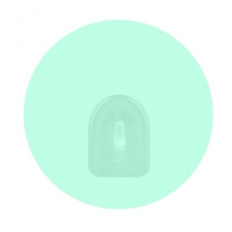 MSV Juego de 2 ganchos de pared redondos reposicionables verde pastel MSV