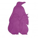 Lot de 5 Stickers figurines antidérapantes de douche ou baignoire Caoutchouc Pinguoins 9,2x15cm Multicolor MSV MSV