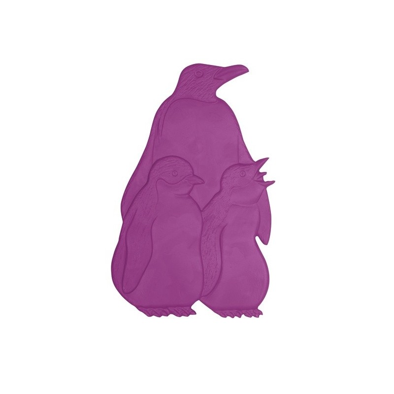 Lot de 5 Stickers figurines antidérapantes de douche ou baignoire Caoutchouc Pinguoins 9,2x15cm Multicolor MSV MSV