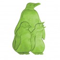Lot de 5 Stickers figurines antidérapantes de douche ou baignoire Caoutchouc Pinguoins 9,2x15cm Multicolor MSV MSV